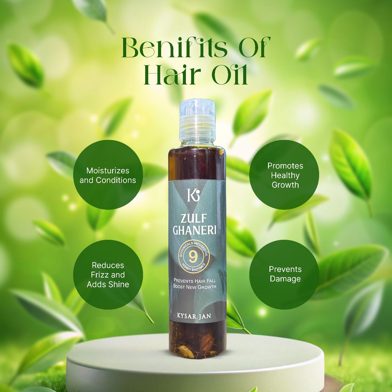 Zulf-Ghaneri (زلف گھنیری) Herbal/Organic Hair Oil